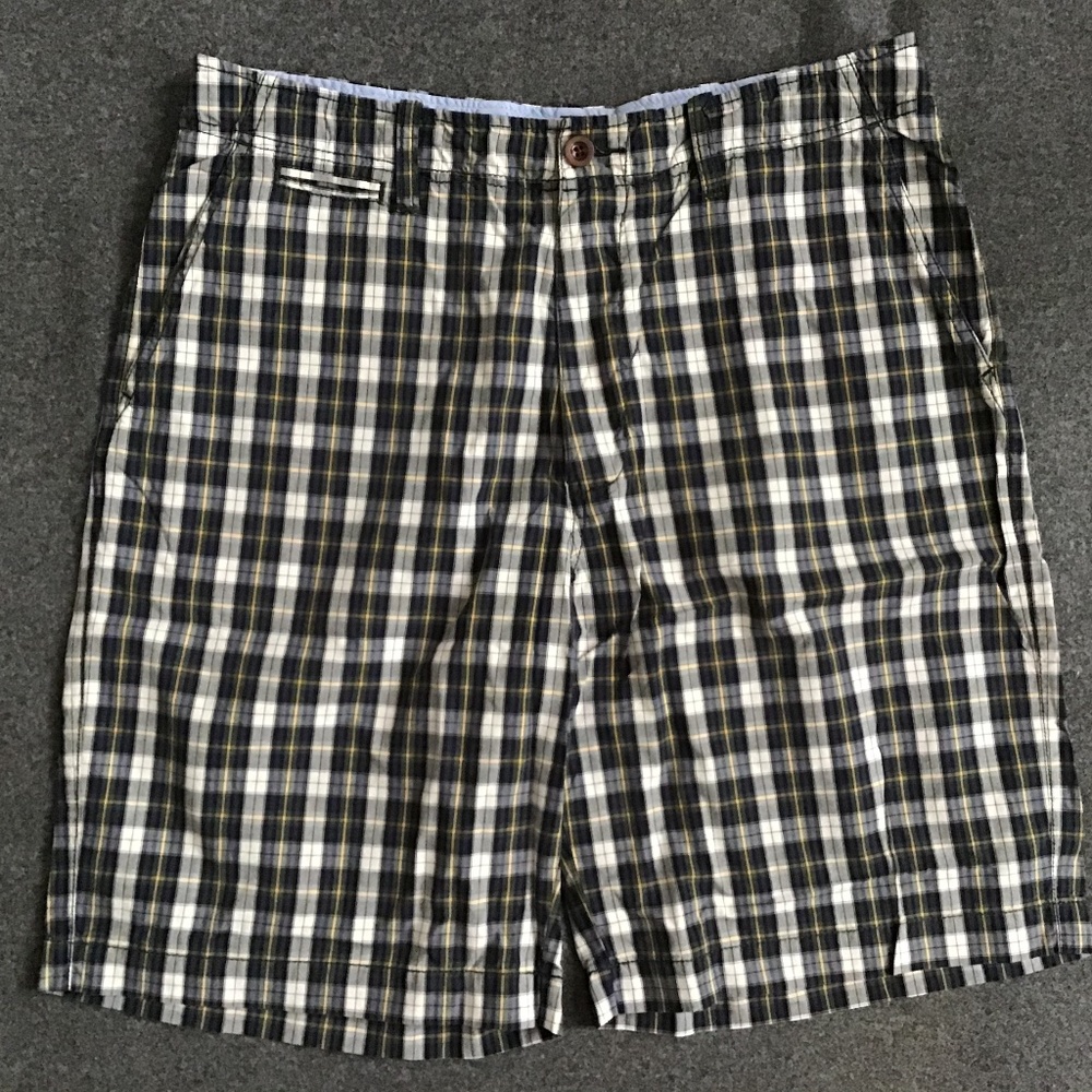 Men’s J.Crew 10” Tartan Plaid Check Short 33 Blue